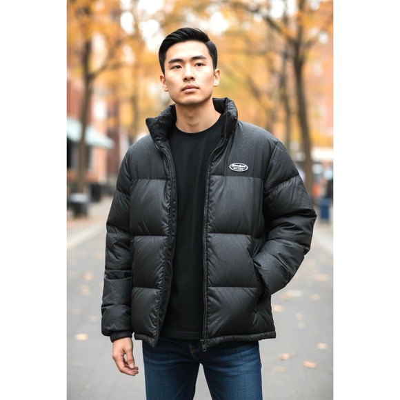 Eddie Bauer EBTEK Goose Down Puffer Jacket Classic Fit BlackMen's Size XL